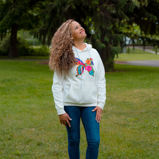 Monarch Butterfly Embroidered Hoodie